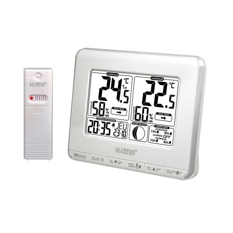 La Crosse Technology WS6812 - Weerstation - Zilver/Wit