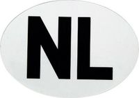 Carpoint Stickers NL vinyl wit 20x 112x80mm