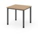 HAMMERBACHER Bureau H-Serie | Piètement à 4 pieds | réglable en hauteur | extrêmement stable, Taille plateau de table : 80 x 80 cm, Couleur plateau de table : Chêne, Couleur piètement : Graphite