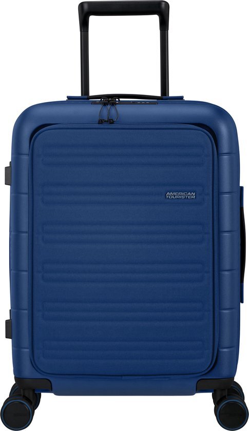 American Tourister Reiskoffer Met Laptopvak - Novastream Spin. 55/20 Tsa Exp Smart (Handbagage) Navy Blue