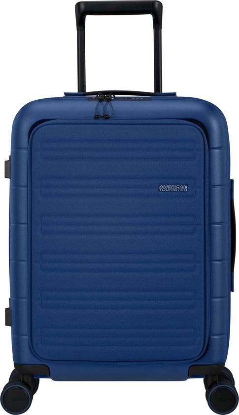 American Tourister Novastream Spinner 55cm - Navy Blue - Hand Luggage - TSA Lock