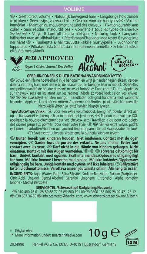 Schwarzkopf Taft True Volume Haarpoeder - 10 gr