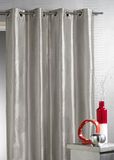 Inrichtingsgordijn HomeMaison.com HM69851437 gordijn, taft, bedrukt, polyester, 140 x 260 cm, grijs