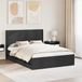 Maison Exclusive Lit exclusif - Structure de lit avec espace de rangement et tête de lit, noir, 140 x 200 cm