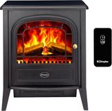 Dimplex Club Sfeerhaard Elektrisch - Vrijstaande elektrische haard - 2000 watt verwarming - Optiflame LED Vlameffect - Ventilatorkachel & thermostaat - Openhaard bedienbaar via afstandsbediening