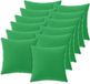 vidaXL - Taie d'oreiller - 12 pièces - HEERLEN - Vert - 50 x 50 cm - Polyester