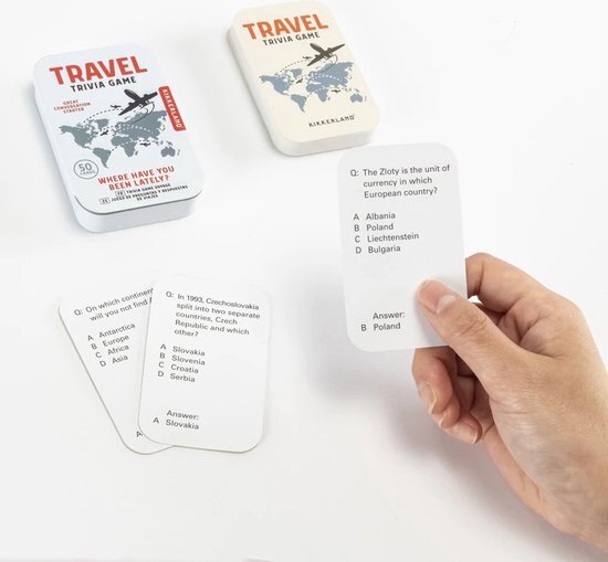 Kikkerland Trivia Game - Travel