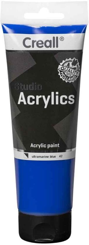 Creall Studio Acrylics - Ultramarine Blue - 250ml - Acrylverf voor kunstschilders