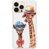 Apple iPhone 13 Funny girafe Verstevigd hoesje met sublimatie bedrukking