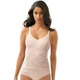 Bali Dames Shapewear Top, Sheer, Zwart, XXL