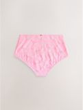 Next - Dames - Bikinislip met hoge taille en print - Roze