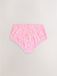 Next - Dames - Bikinislip met hoge taille en print - Roze