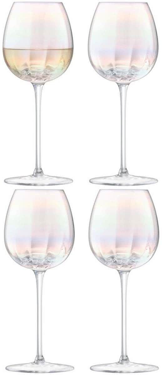L.S.A. Pearl Wijnglas Witte Wijn - 325 ml - 4 Stuks - Parelmoer