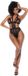 Mapale Pretty Little Rocker - Mesh Halter Bodysuit - L/XL - Zwart