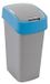 Curver Afvalbak FLIP BIN, 9 l, zilvergrijs/blauw