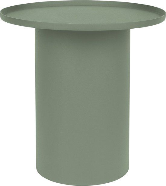 Housecraft Living Sverre Bijzettafel Rond Metaal - Groen - 45.5 cm