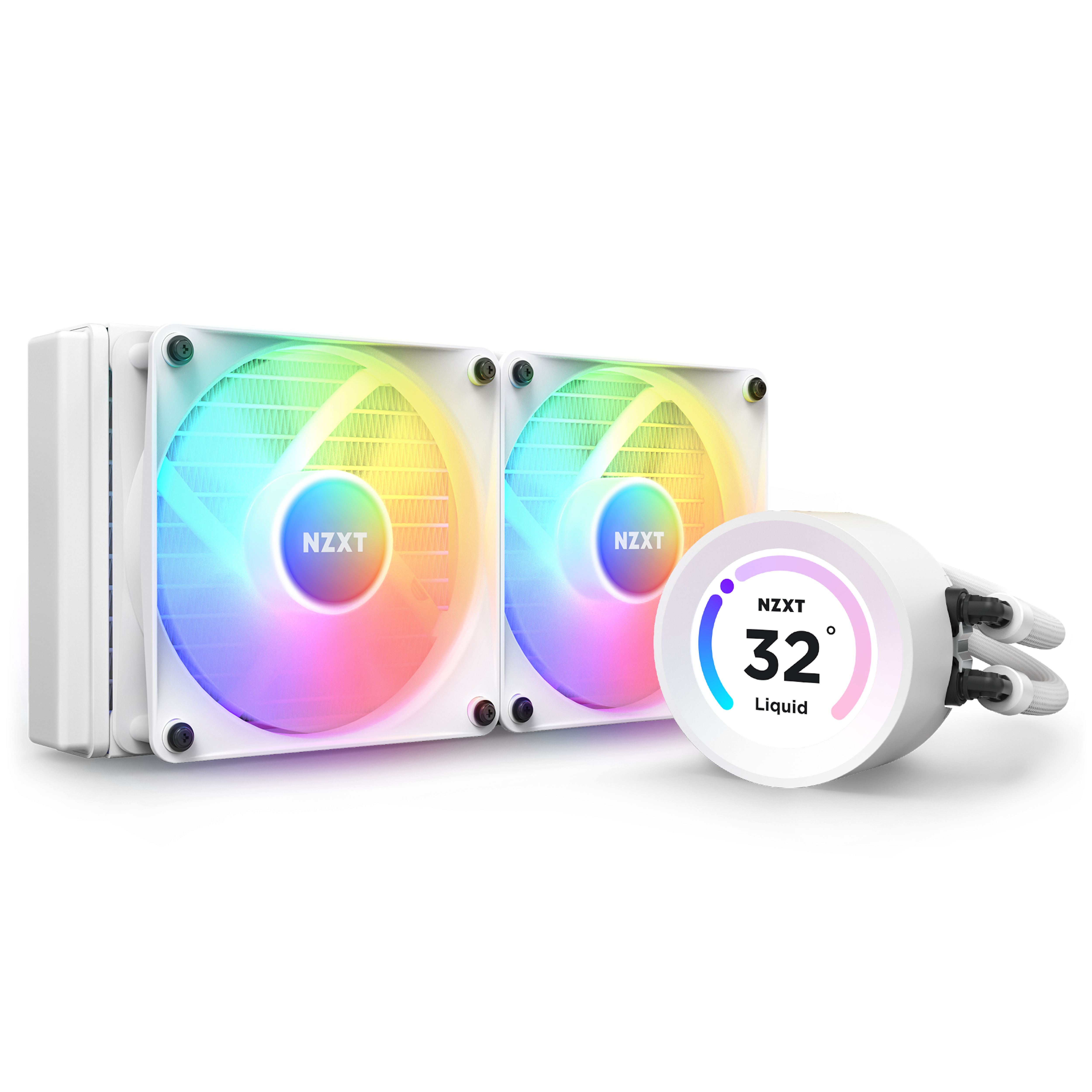 NZXT Kraken Elite 240 RGB - 240mm AIO Liquid CPU Cooler - White