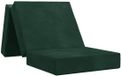 vidaXL Canapé-lit pliable 90 x 63 x 45 cm vert foncé