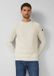 s.Oliver Strickpullover crème katoen lange mouw ronde hals 3XL