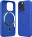 kwmobile Coque de téléphone pour Apple iPhone 16 Pro Max - Coque avec bords en silicone et dos magnétique compatible MagSafe, en bleu baltique