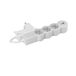 LEGRAND Stekkerdoos, meervoudige stekkerdoos met schakelaar, met 3 stopcontacten 2P+T en USB A+C, kabel 1,5 m, wit en lichtgrijs 694424