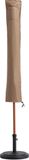 Lumaland Afdekzeil, waterdicht, voor tuinmeubelen, hoes voor parasol, van zeildoek, 23, 5/52 (breedte) x 136 (lengte) cm, Oxford 600D, beige