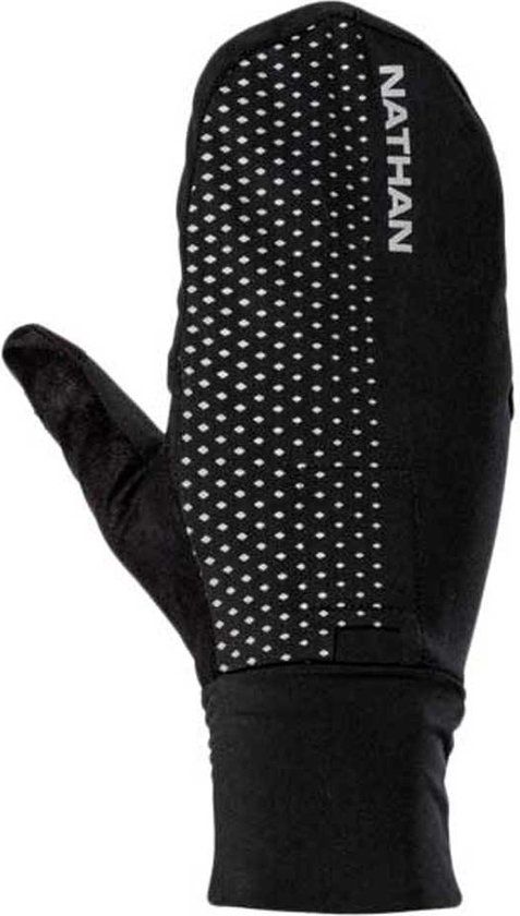 Nathan Hypernight Reflective Convertible Mitt Handschoenen Zwart L Unisex
