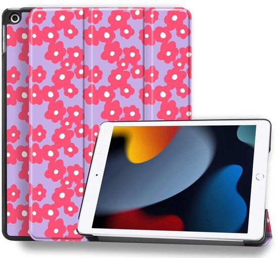 imoshion Tablet Hoes - Geschikt voor Apple iPad 9/8/7 10.2 inch (9e generatie 2021 / 8e generatie 2020 / 7e generatie 2019) - Trifold design oude designs - Pr051