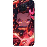 Maniacase Samsung Galaxy A6 2018 Demon Slayer Nezuko Kamado Manga anime hoesje