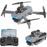 SZSMART P15 Drone met Dual 4K 360° Obstacle Avoidance Camera (2 Batterijen - Autonomie: 20 min - Grijs)