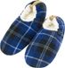 NORMANI Herenslippers "Karo" blauw/wit