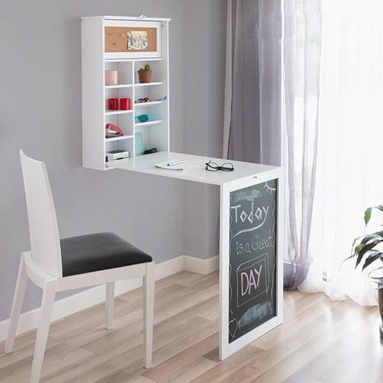 Innovagoods - vouwbare wandbureau - wit