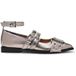 Steve Madden Grander Flat Shoes Pew Crinkle Maat: 36