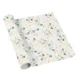 PAW Stoffen Tafelloper 40 cm x 5 m - Gouden Eucalyptus