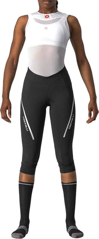Castelli VELOCISSIMA 3 Driekwart Fietsbroek - Black/Silver - Dames - Maat S