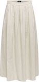 ONLY Lange Rok ONLISOLA Oatmeal Lyocell Vrouwen L