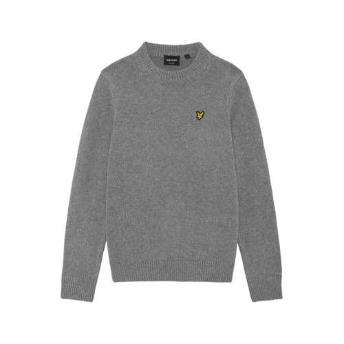 Lyle & Scott gebreide sweater - grijs