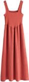 Next - Dames - Geweven midi-jurk van jersey - Rood