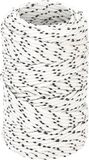 vidaXL Boottouw - gevlochten - 2 mm x 50 m - polyester - wit