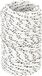 vidaXL Boottouw - gevlochten - 2 mm x 50 m - polyester - wit
