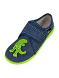 BECK Huisschoenen 'Creepy' donkerblauw / lichtgroen / zwart