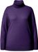 Ulla Popken - Dames - Coltrui brede geribbelde boorden lange mouw - Donker violet - Maat 50+