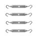 4x pièces tendeur à vis / tendeur de câble inox 9 cm