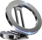 PORTENTUM Autotelefoonhouder voor Magsafe – Opvouwbare autohouder met 20x N52-magneten en 360° rotatie – Voor dashboard, kantoor of andere oppervlakken – Donkergrijs