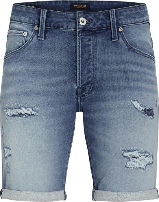 JACK&JONES JJIRICK JJICON I.K. SHORTS GE 136 SN Heren Broek - Blue Denim XL