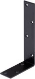 Alberts 824976 Afstraalhoek - zwart - kunststof gecoat - 100 x 200 x 40 mm | Set van 20