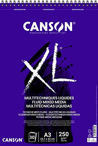 Canson XL® Fluid Mixed Media - A3 - 250 g/m² - 30 vellen