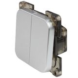 HABA C-Line serieschakelaar zilver