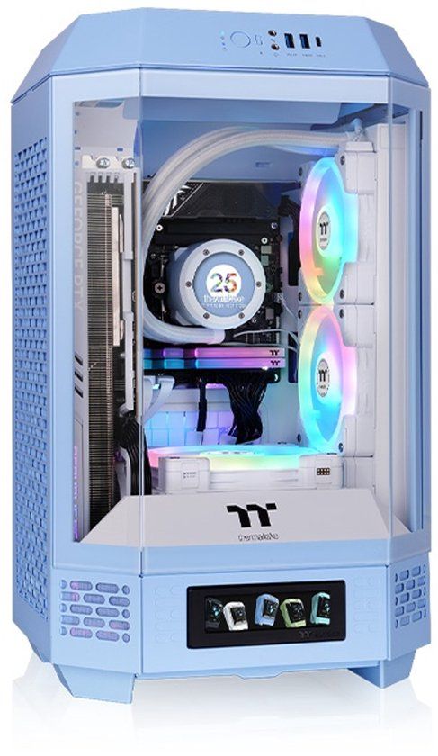 Thermaltake The Tower 250 Hydrangea Blue Mini Tower Blauw