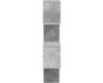 vidaXL Étagère Gris béton 39 x 15 x 76 cm